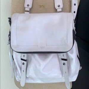 Botkier Pearl Gray Leather Crossbody Handbag